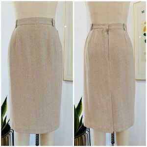 Vintage 80’s Chevron Midi Skirt